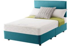 Layezee Calm Memory Micro Quilt Double Teal Divan Bed